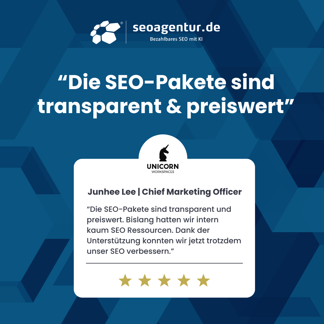 SEO Agentur Kundenstimme